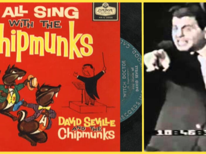 David Seville and the Chipmunks and their popular song, "Witch Doctor".