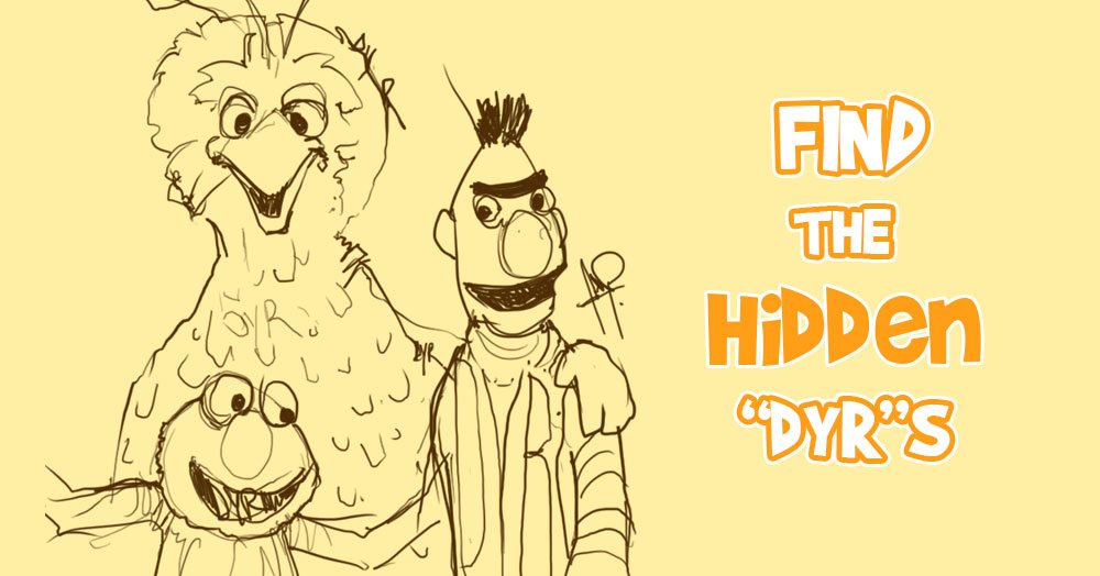 Can You Find All the “DYR”s on this Sesame Street Sketch?