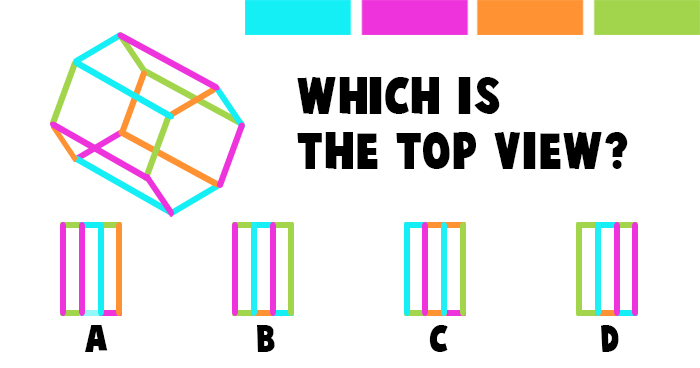 Which is the Correct Top View of this Hexagon Prism?