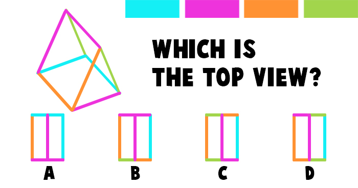 Which is the Correct Top View of this Triangular Shape?