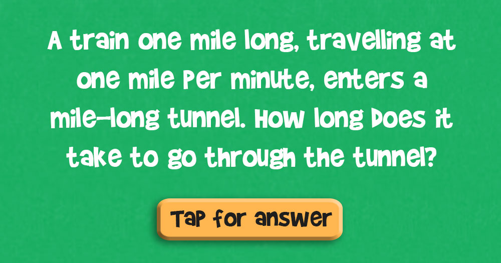 How Long Will it Take the Train to Go Through the Tunnel?