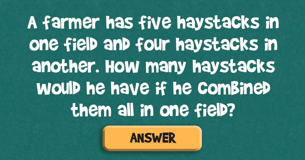 How Many Haystacks Does the Farmer Have?