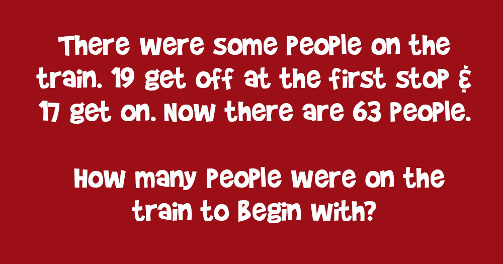 Math Problem: How Many People Were on the Train to Begin with?