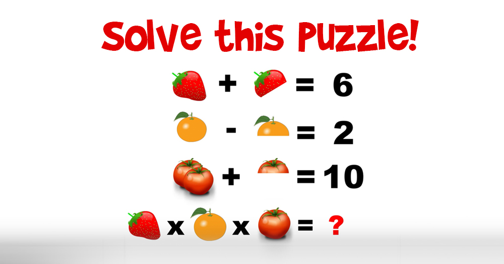 Can You Solve this Fruit Puzzle?