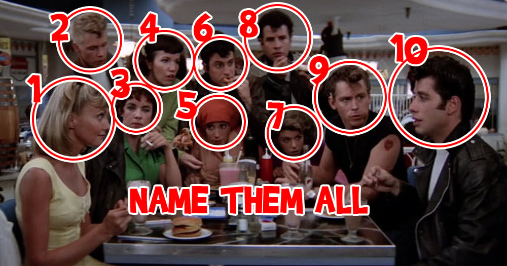 Name All 10 Main Characters from Grease
