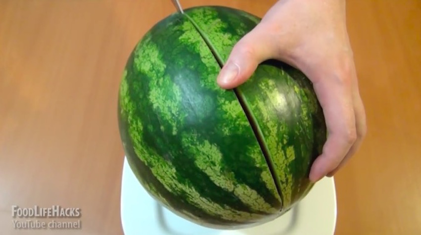 cut watermelon