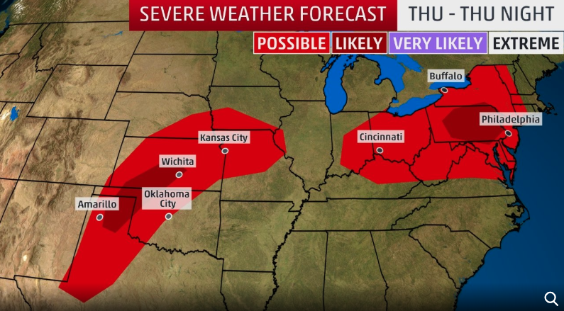 Tornado outbreak forecast this week