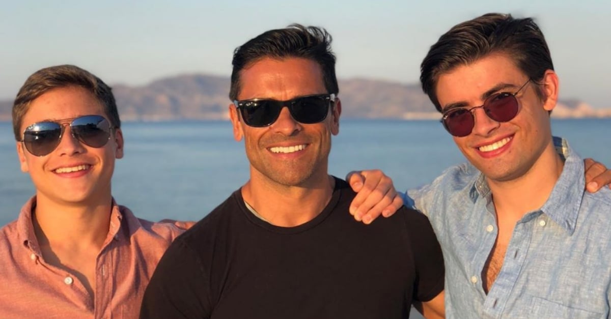 Kelly Ripa posted a throwback of her husband and lookalike sons