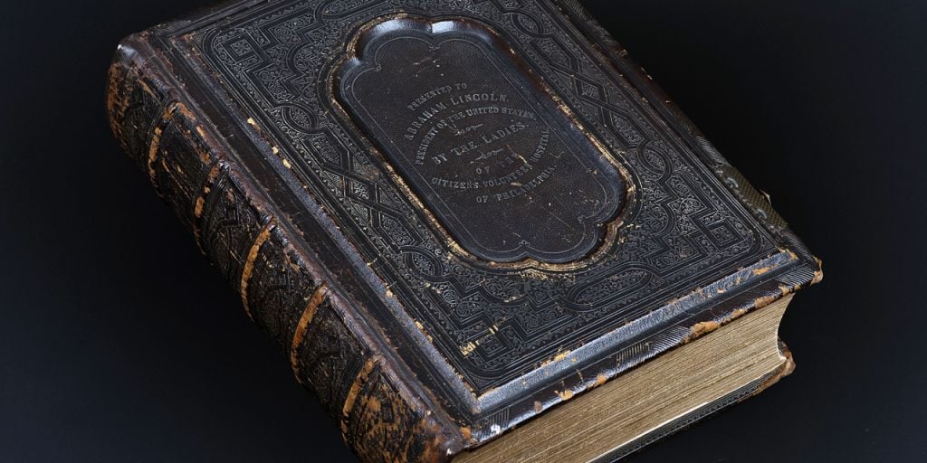150-year-old Bible belonging to Abraham Lincoln