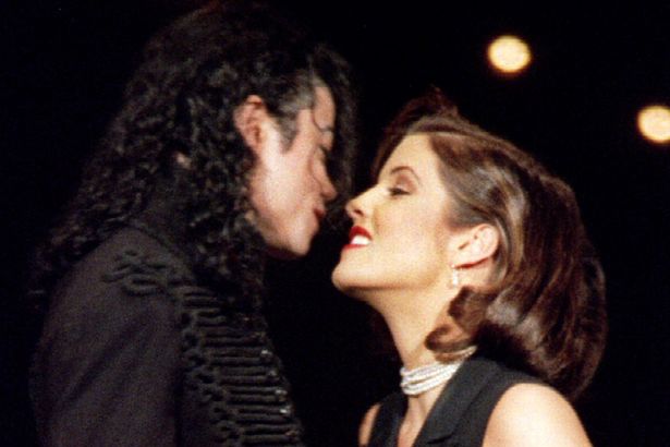 Michael Jackson and Lisa Marie Presley 