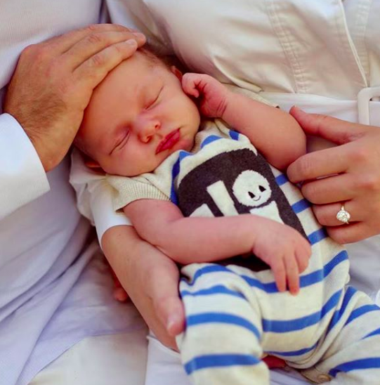 Zak Williams' and Olivia June's newborn son
