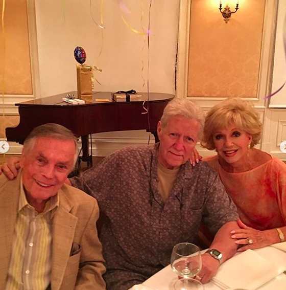 alex trebek with family on birthday