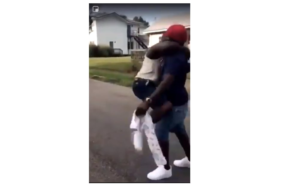 son father hug