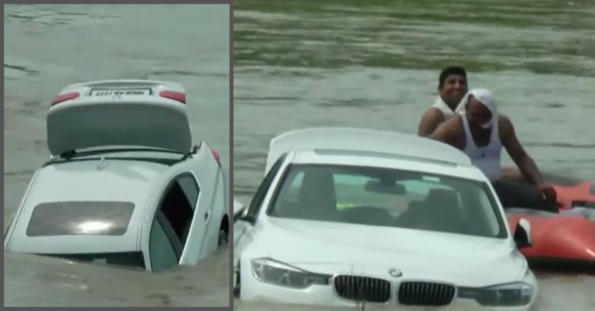 Arrogant Son Drives Gifted BMW Into A River Because He Wanted A Jaguar