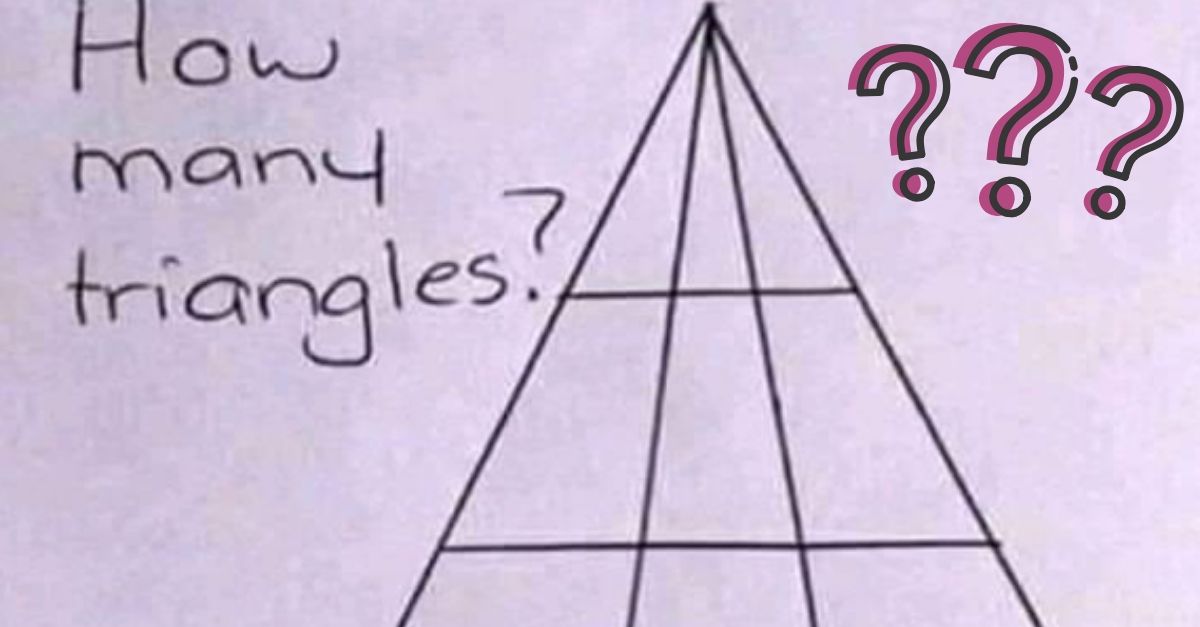 Can You Guess How Many Triangles Are In This Photo_