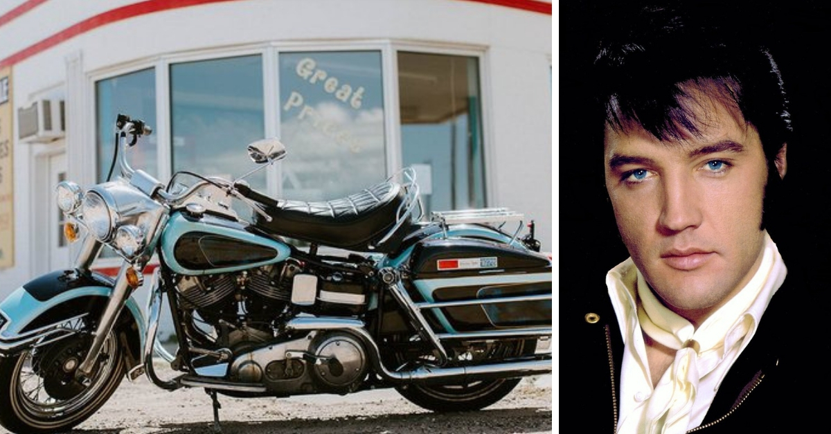 Elvis Presleys Harley Davidson motorcycle is going up for auction