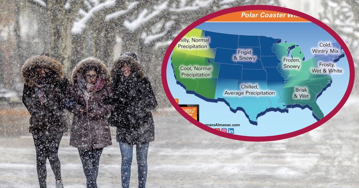 The Farmer's Almanac Predicts Winter 2020 To Be 'Frigid' And 'Freezing'