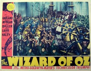 The lobby card from the release of The Wizard of Oz
