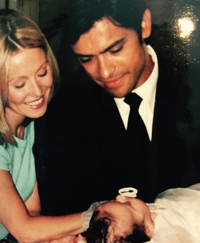 kelly ripa mark consuelos lola christening 