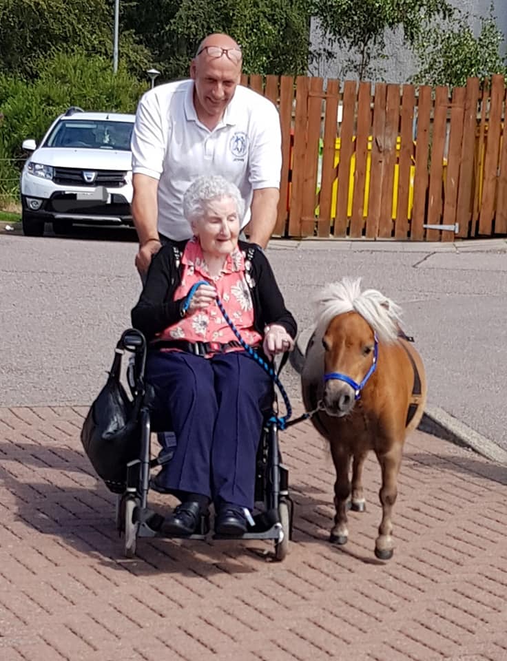 walking a pony 