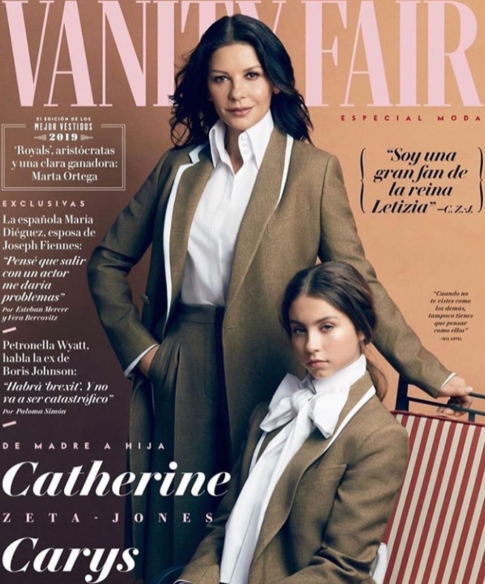 catherine zeta jones carys douglas vanity fair cover spain