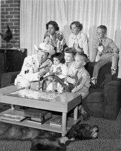 Roy Rogers and Dale Evans with their children