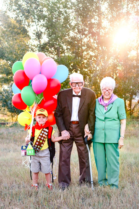 5-Year-Old Boy Has Adorable 'Up' Inspired Photoshoot With 90-Year-Old Great Grandparents