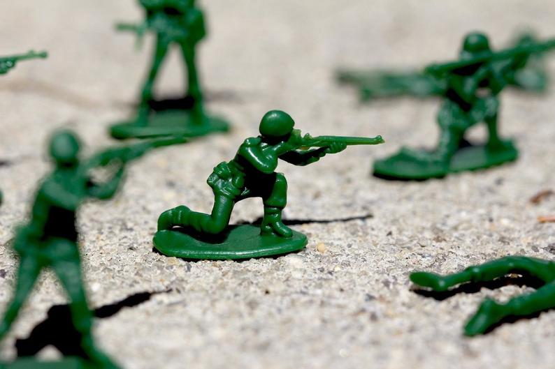 green Army man toy