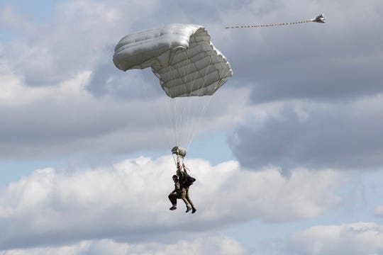 tom rice d-day veteran parachuting in the netherlands