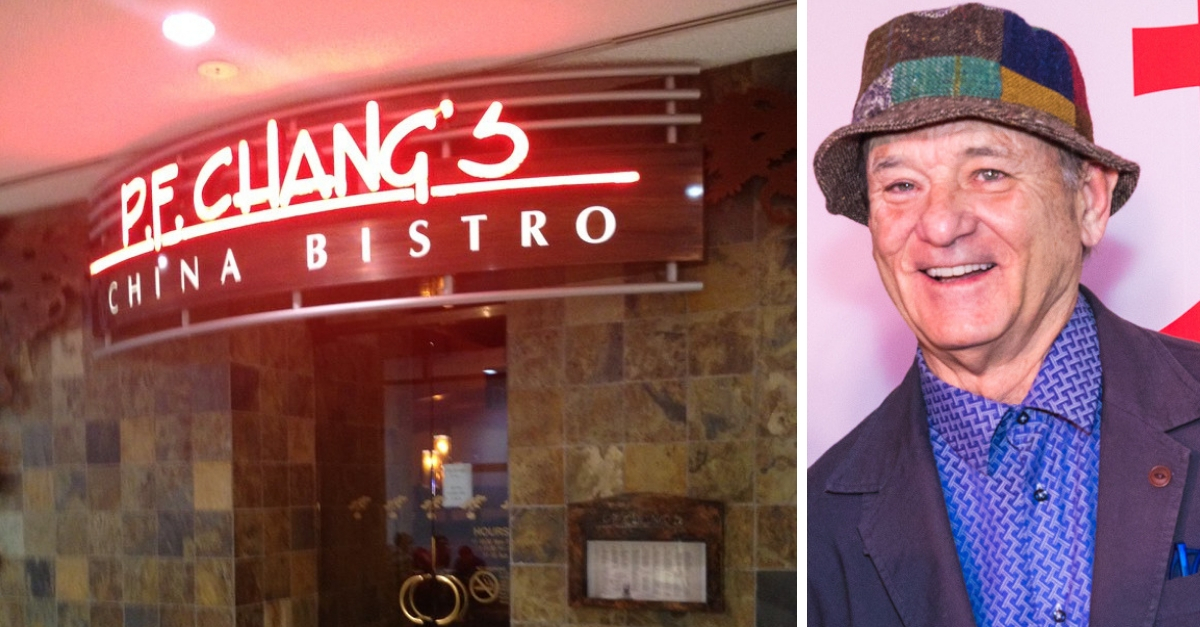 Bill Murray says he applied for a job at PF Changs