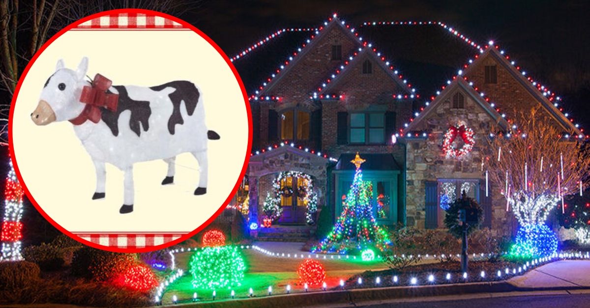 Home Depot's New Light-Up Yard Cow Is Every Country Christmas Dream Come True