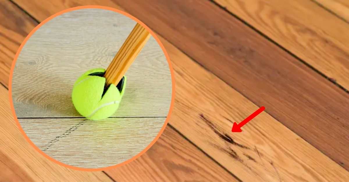 How You Can Pair A Tennis Ball With Your Broom To Make A Useful Cleaning Tool