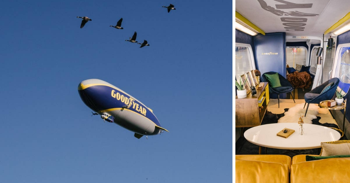 Now you can stay overnight in the Goodyear Blimp for a limited time