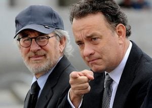 Steven Spielberg and Tom Hanks