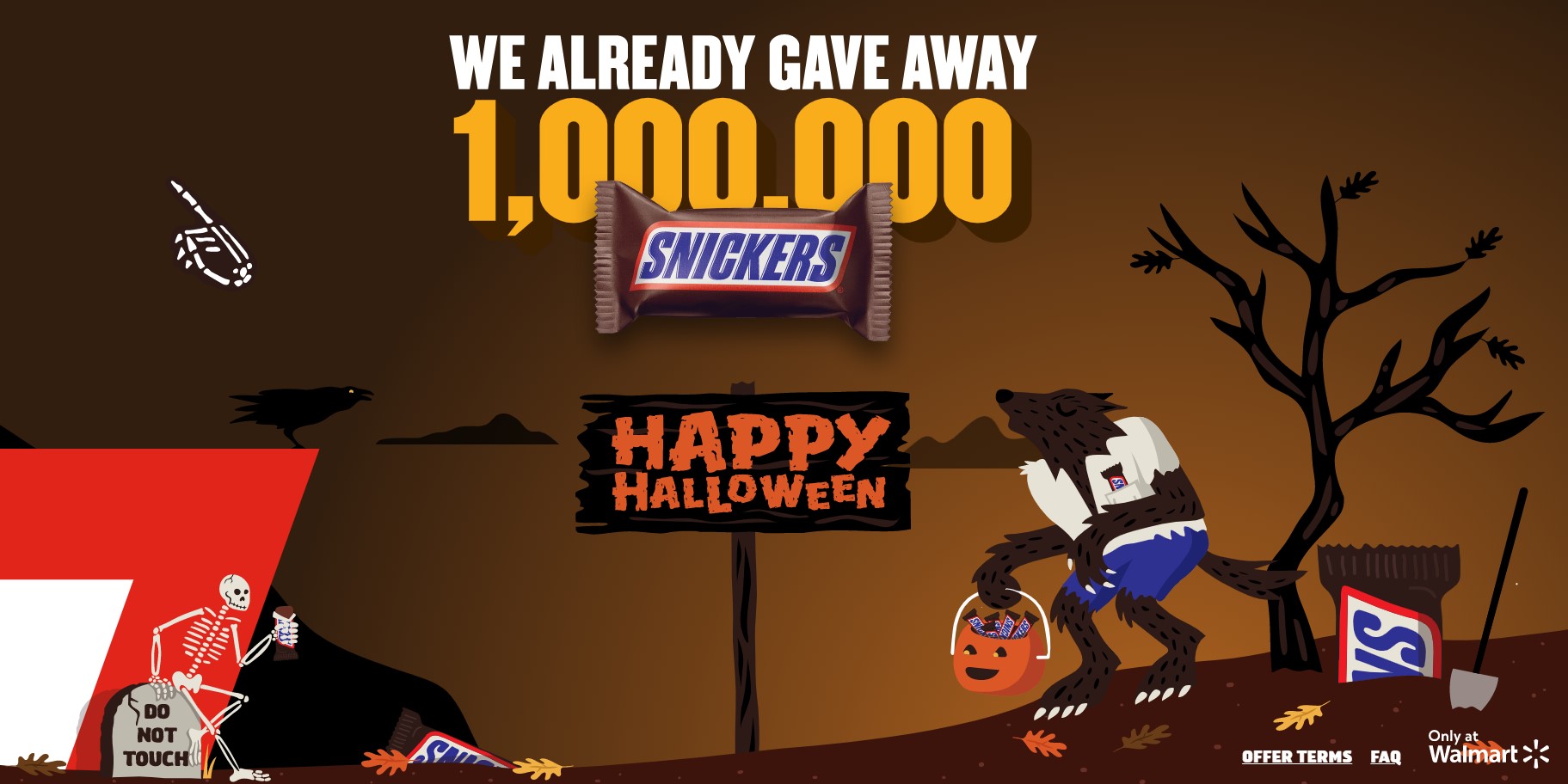 free snickers halloween promotion 