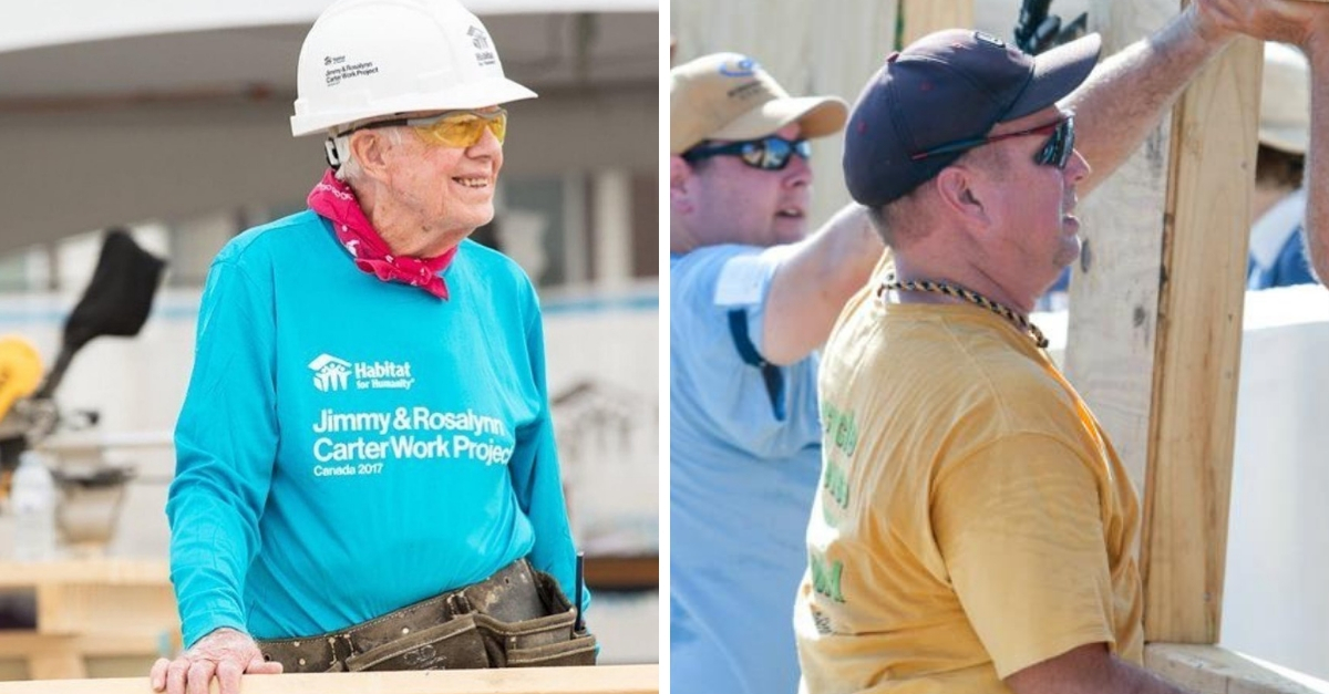 Garth Brooks got called out by former President Jimmy Carter during Habitat for Humanity build
