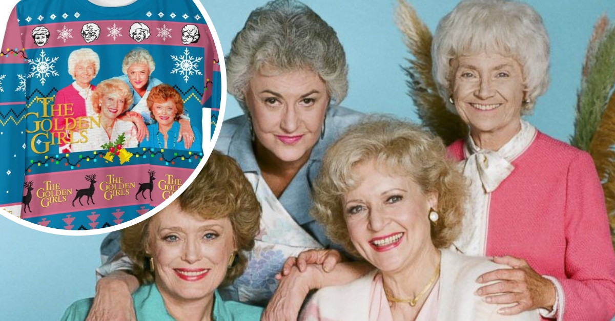 Get a Golden Girls themed ugly Christmas sweater this year