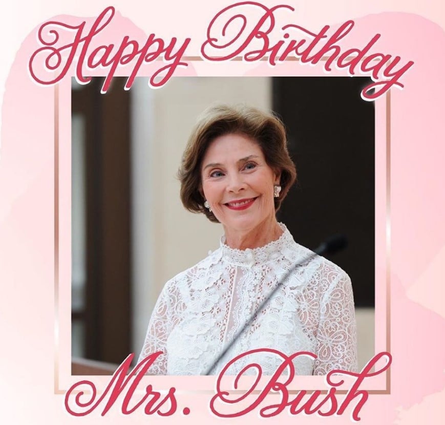 happy birthday laura bush 