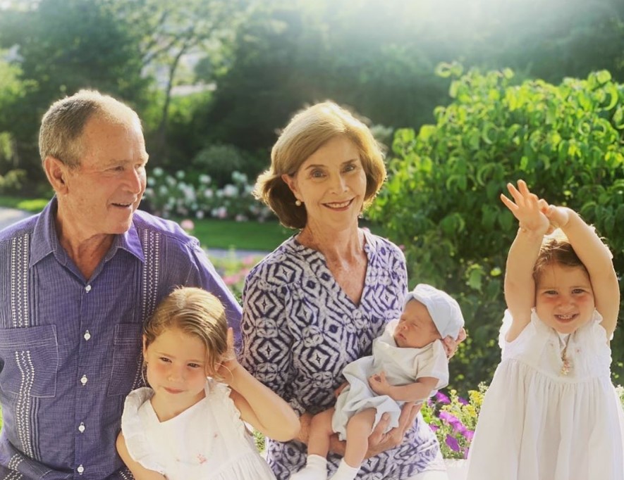 george w bush laura bush grandchildren 