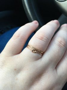 Engagement rings can be small and still symbolize a lot