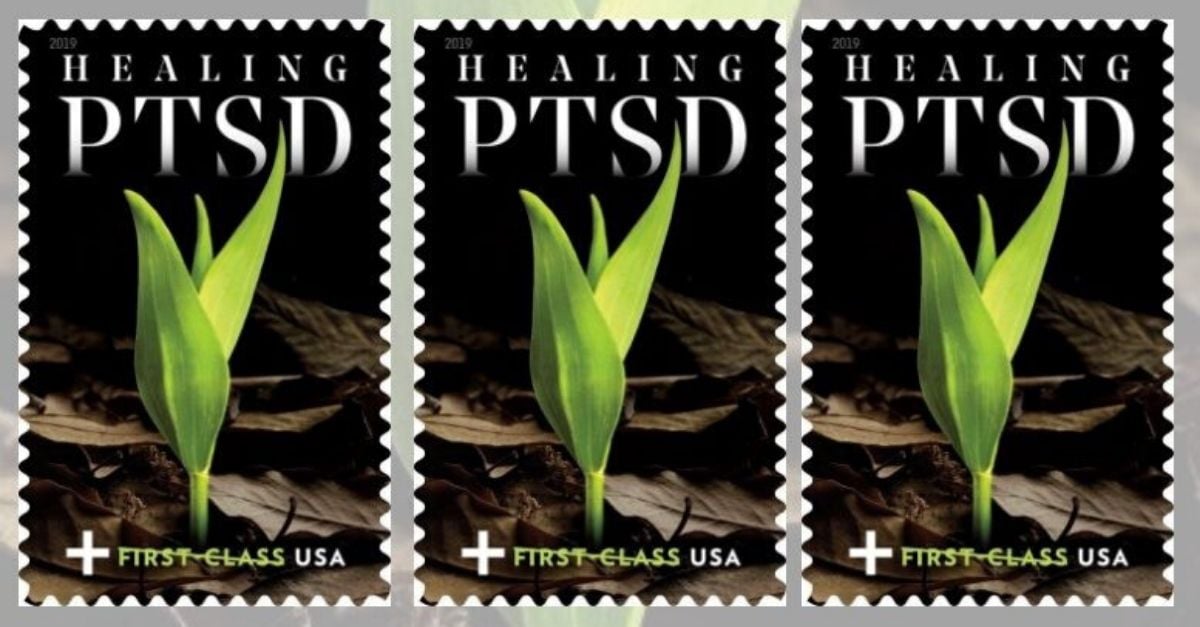 The US Postal Service released a new stamp for veterans with PTSD