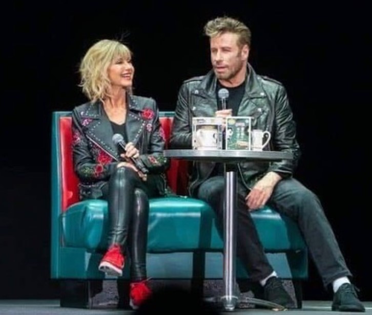 olivia newton john john travolta leather outfits 