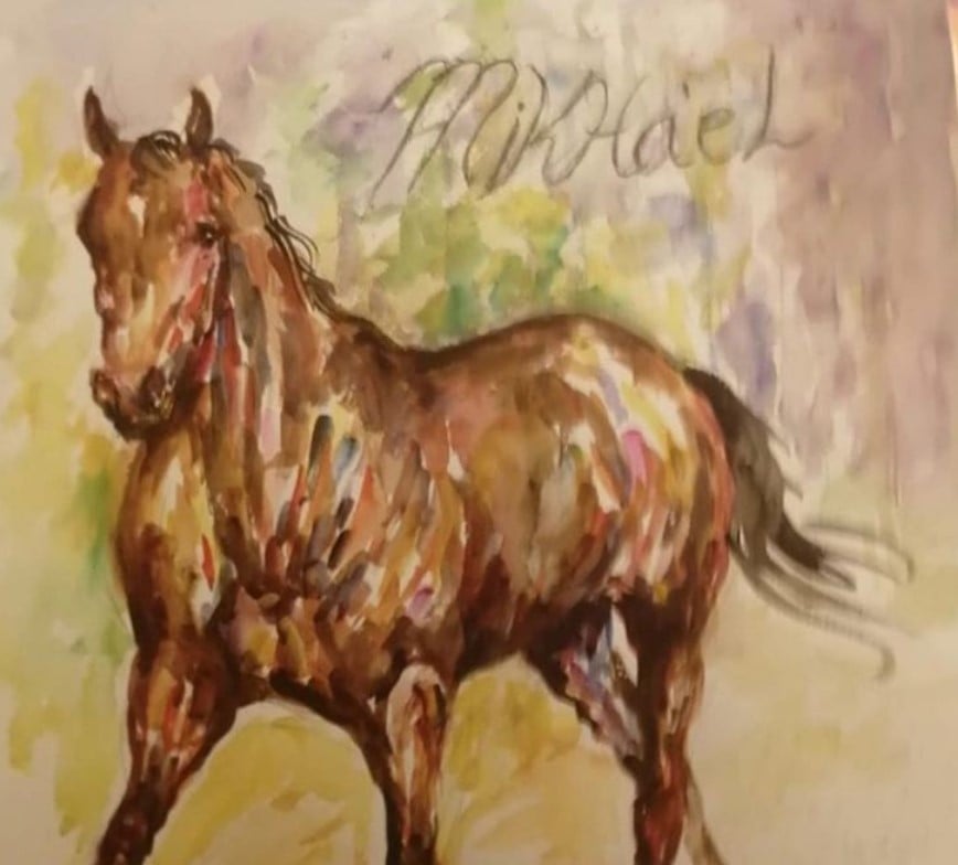 mikhael horse painting marie osmond 