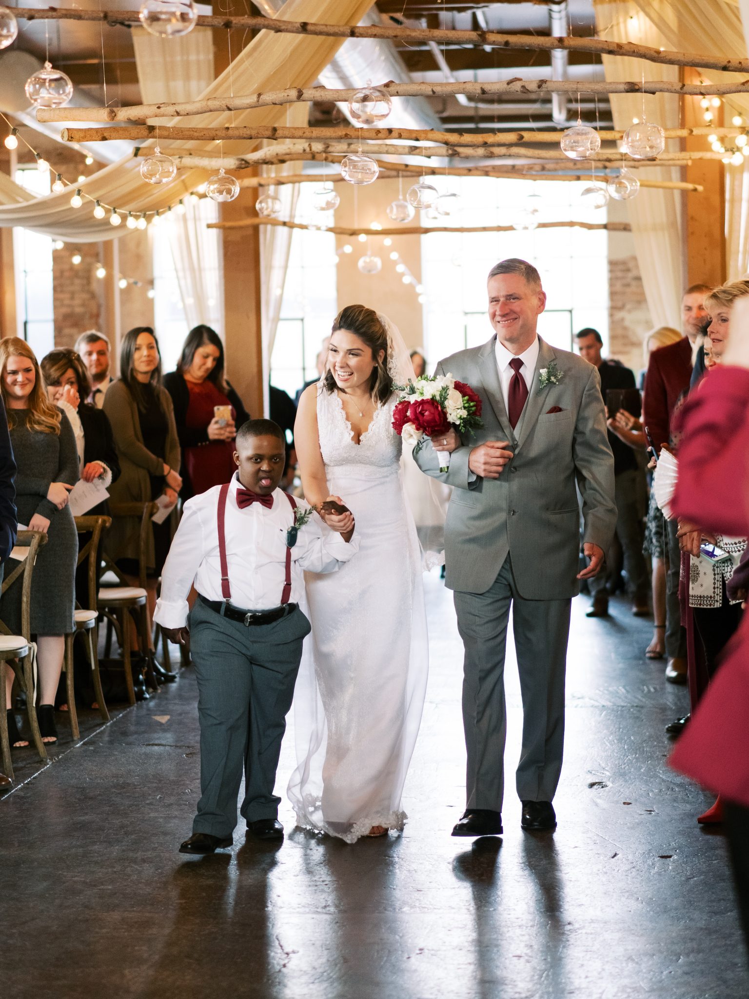 colleen powell walked down the aisle at wedding by students