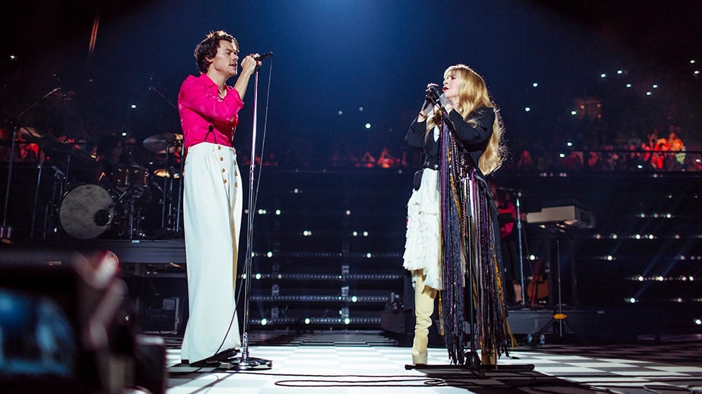 harry styles and stevie nicks perform landslide 