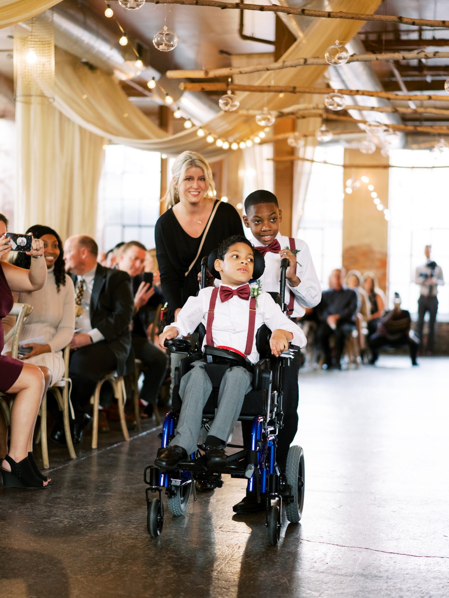 colleen powell walked down the aisle at wedding by students