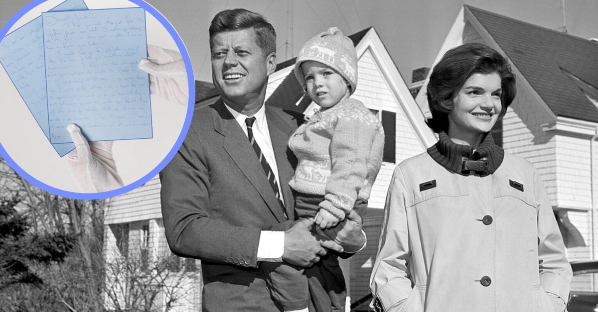 Historians celebrate the return of this letter by Jackie Kennedy to her husband