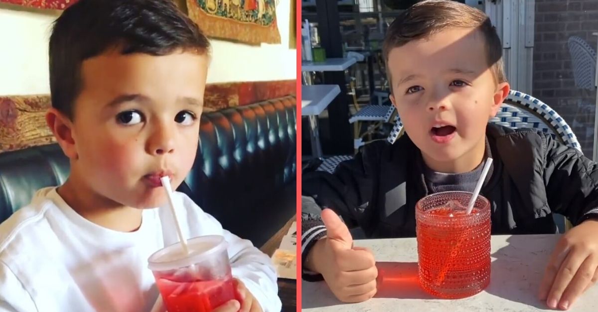 Little boy reviews Shirley Temple drinks from different restaurants