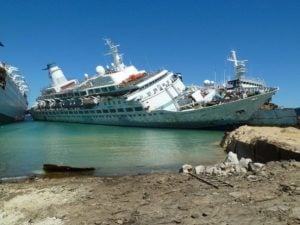 The Love Boat showed passengers on an S.S. Pacific Princess luxury cruise ship