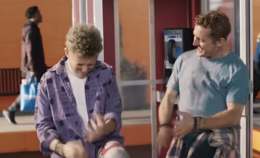 alex winter bill bill and ted walmart super bowl ad air guitar